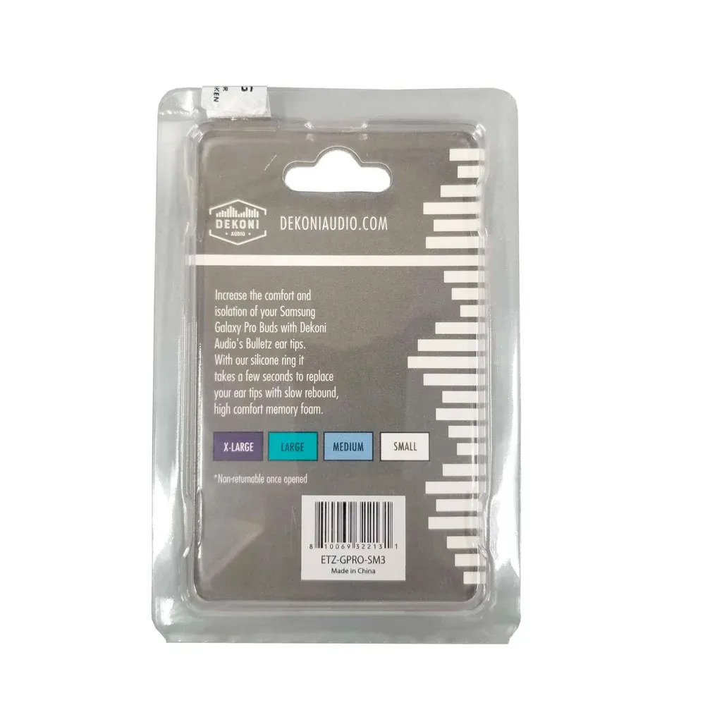 Dekoni Audio Bulletz for Samsung Galaxy Pro Small 3 Pack