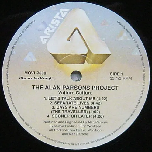 The Alan Parsons Project - Vulture Culture