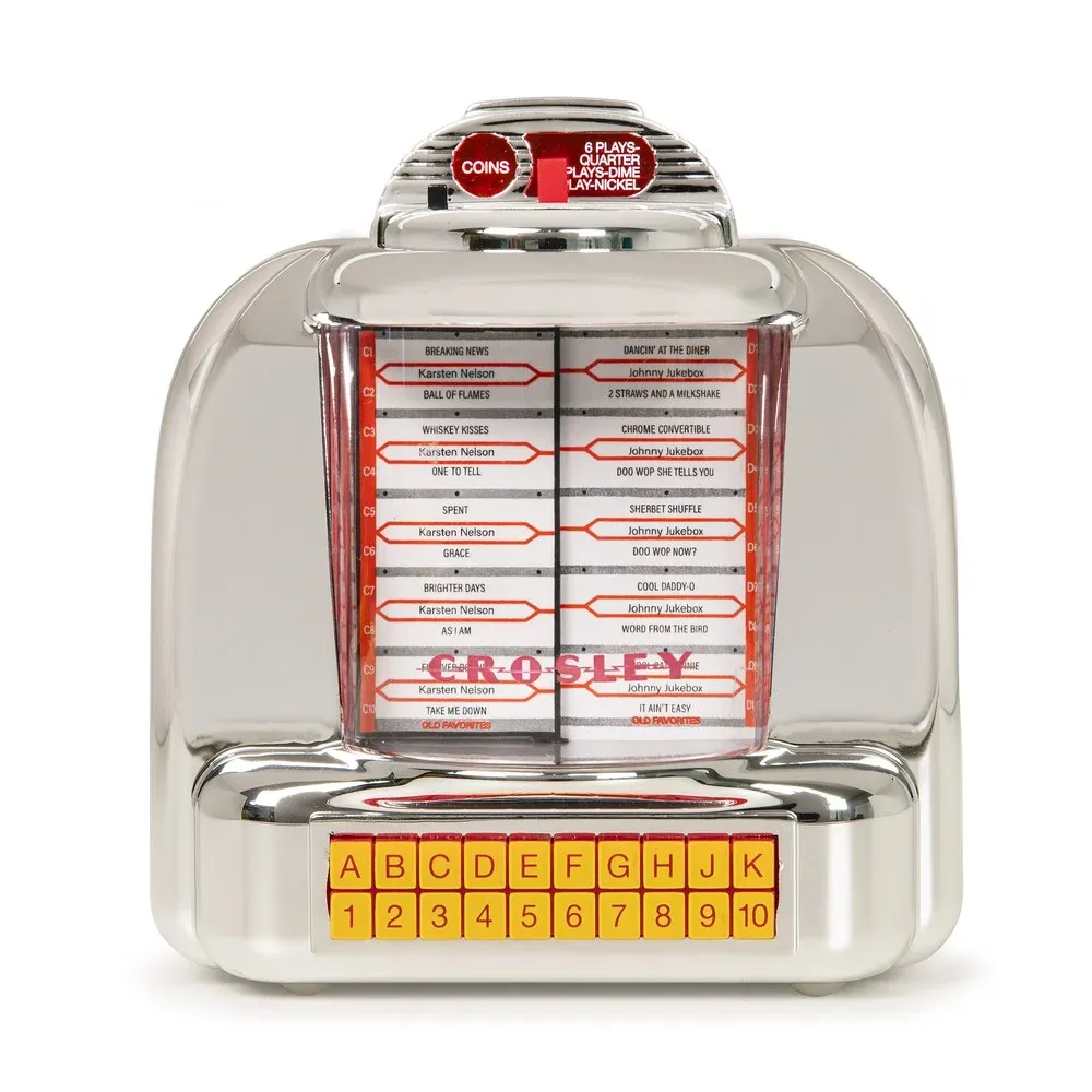 Crosley Diner Jukebox Tabletop Radio Silver