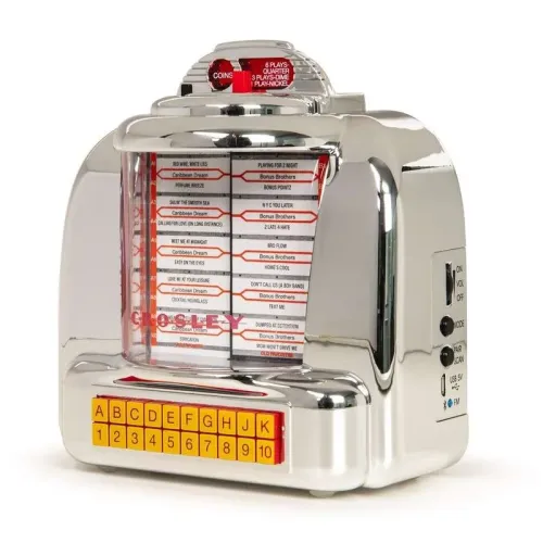 Crosley Diner Jukebox Tabletop Radio Silver