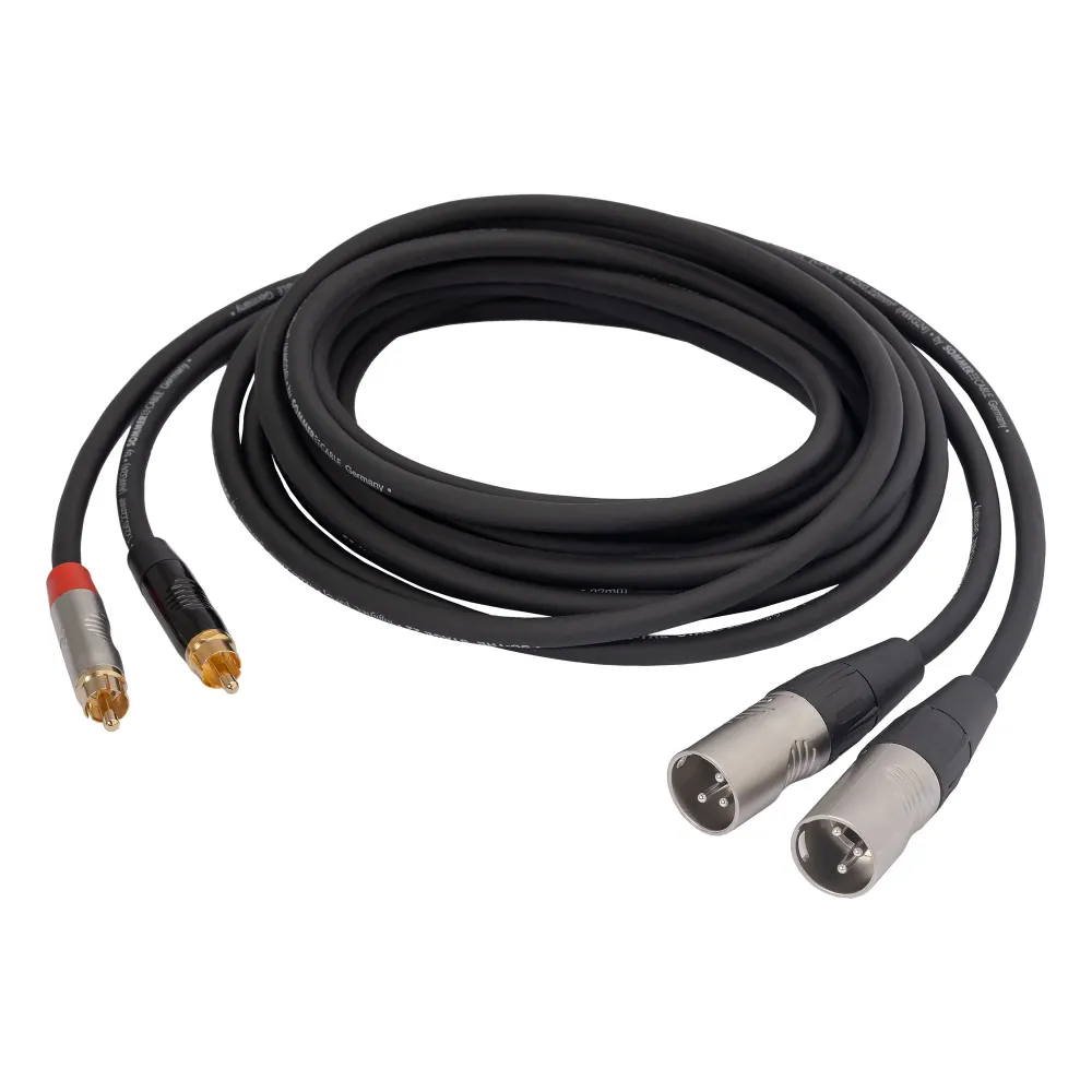HeadMade Pro 2RCA - 2XLR-m Black 3m