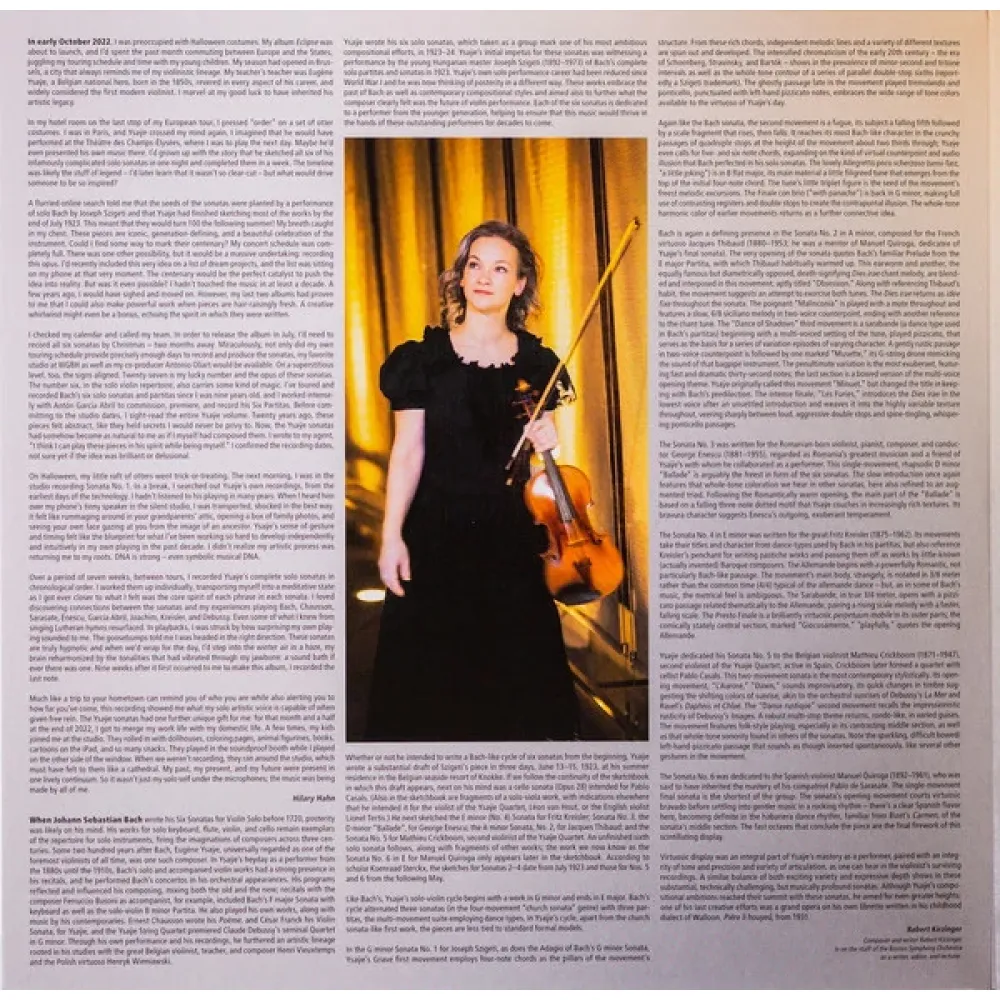 Hilary Hahn, Eugene Ysaye – Six Sonatas For Violin Solo Op. 27 2LP