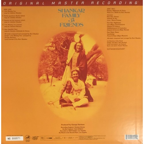Ravi Shankar – Shankar Family & Friends (Mobile Fidelity) LP