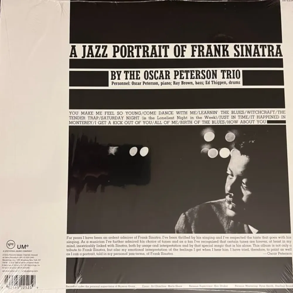 The Oscar Peterson Trio – A Jazz Portrait Of Frank Sinatra (Verve By Request) LP