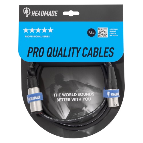 HeadMade Pro XLR-M - 6.3-f 1.5m