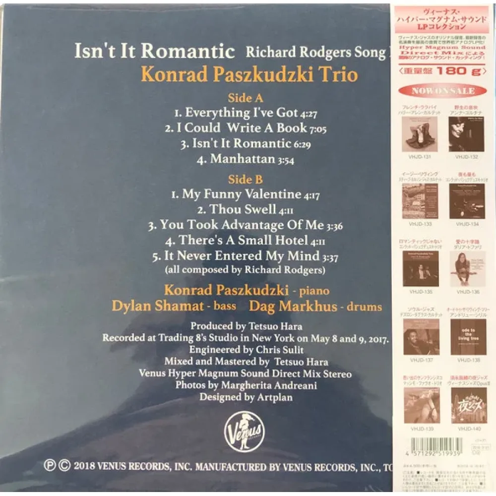 Konrad Paszkudzki Trio – Isn't It Romantic - Hyper Magnum Sound - LP