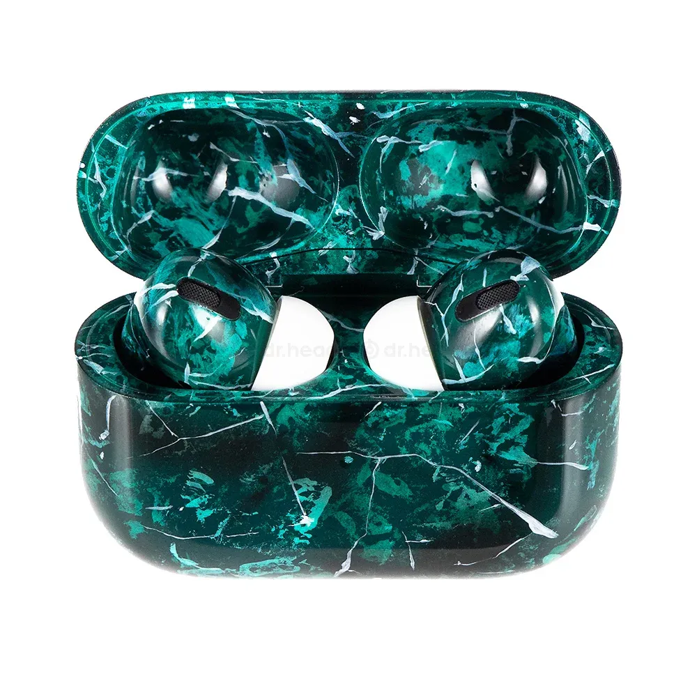 Apple AirPods Pro 2nd gen with MagSafe USB-C (2023) Green Marble Total Gloss