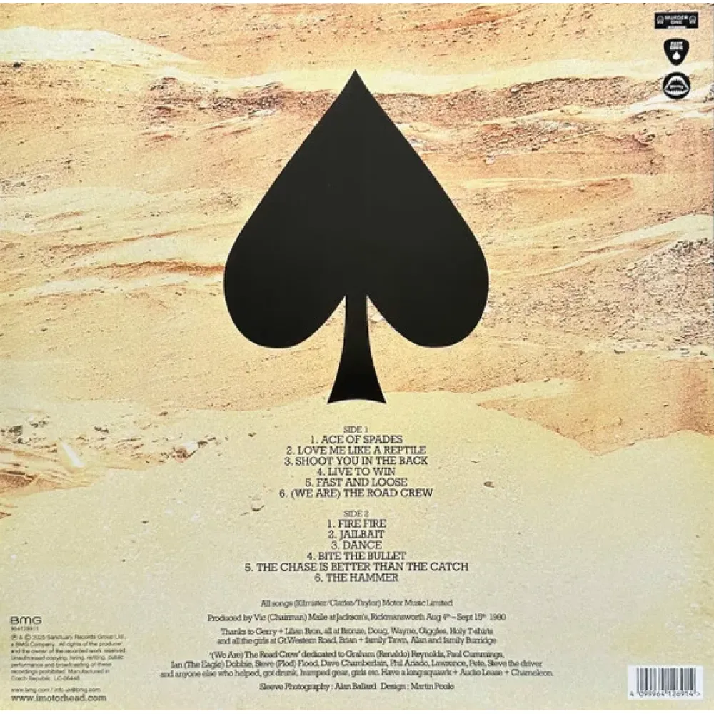 Motorhead – Ace Of Spades - Blue And White - LP