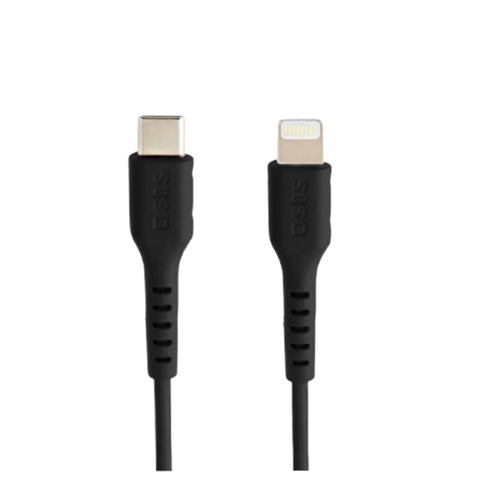SBS USB-C - Lightning 1.5m Black