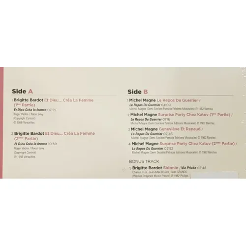 Paul Misraki, Michel Magne – Et Dieu Crea La Femme / Le Repos Du Guerrier - LP