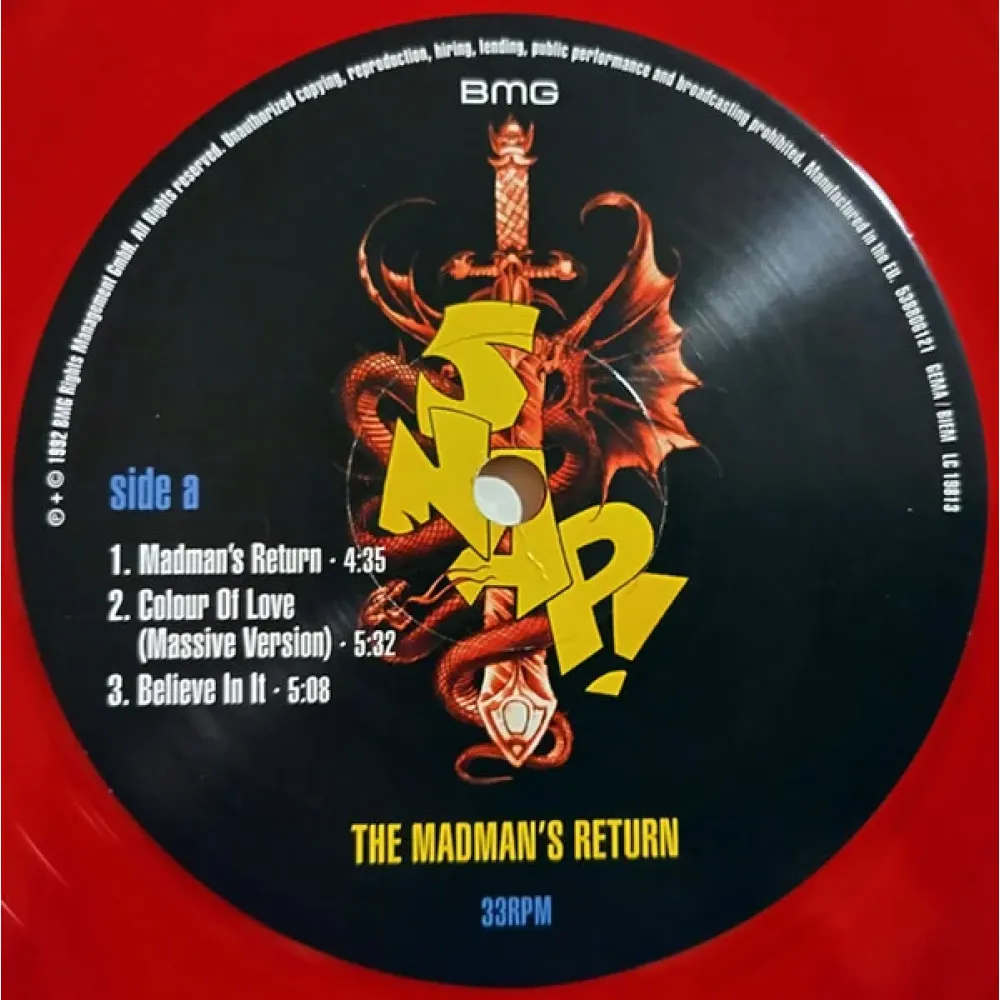 Snap! – The Madman's Return - Red, Yellow - LP