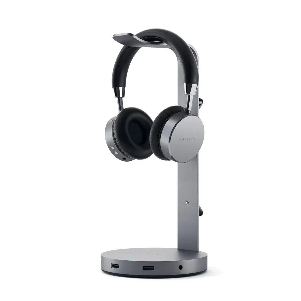 Satechi Aluminum USB Headphone Stand Space Gray