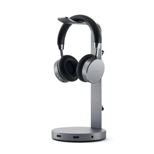 Satechi Aluminum USB Headphone Stand Space Gray