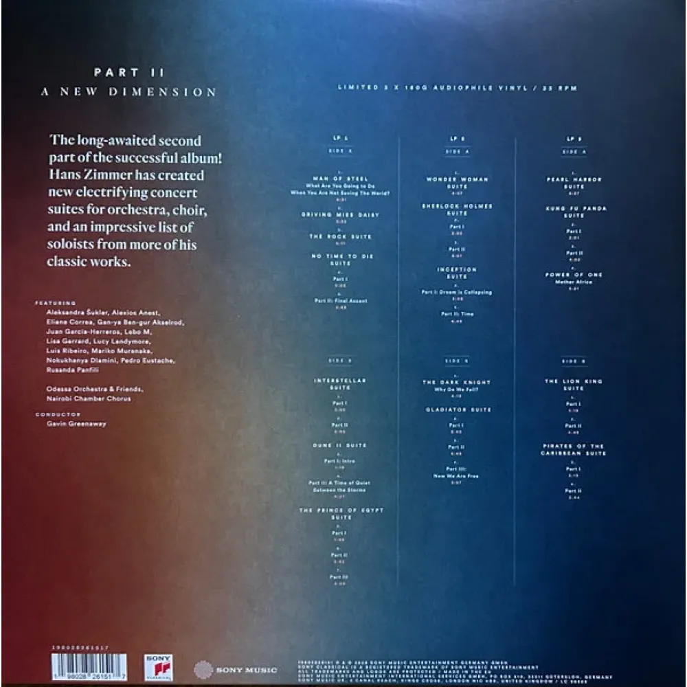 Hans Zimmer – The World Of Hans Zimmer - Part II A New Dimension 3LP