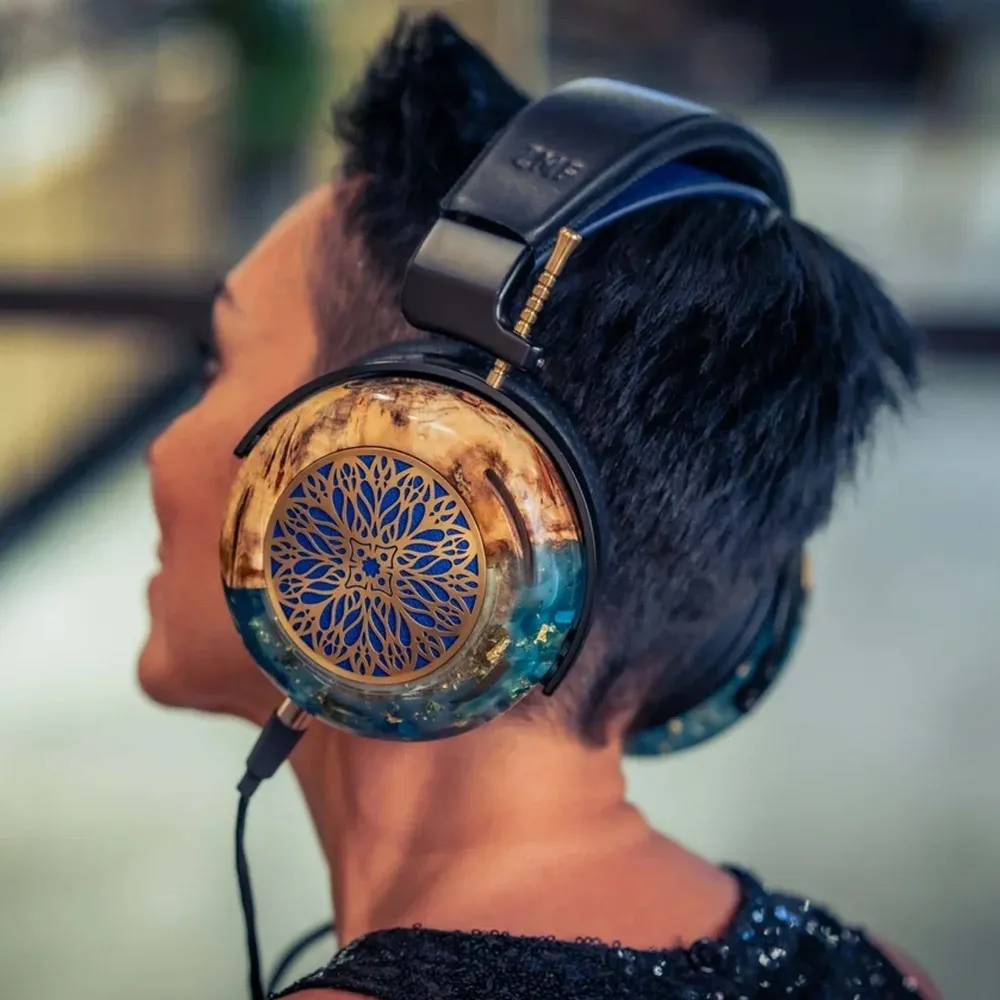 ZMF Atrium LTD Green Ish Leather 4-pin xlr ofc cable + 6.35mm