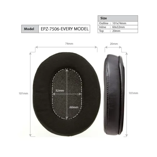 Dekoni Audio Elite Sheepskin Leather for Audio-Technica ATH-M50x