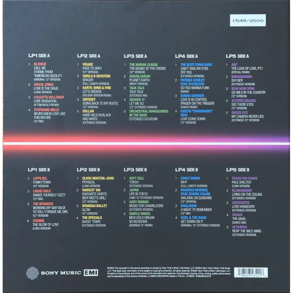 Various - NOW Presents 12" 80s Volume One (1980-1982) - Coloured 4LP Box