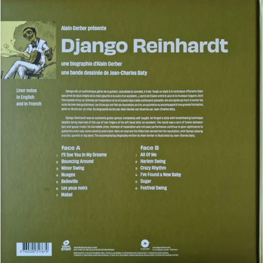 Django Reinhardt – Vinyl Story By Jean-Charles Baty - LP
