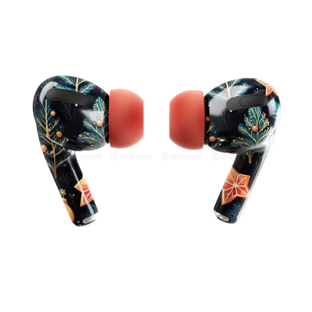 Apple AirPods Pro 2nd gen with MagSafe USB-C (2023) Festive Pine Forest Melody