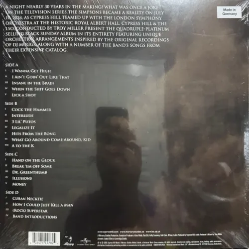 Cypress Hill, London Symphony Orchestra – Black Sunday Live At The Royal Albert Hall - 2LP