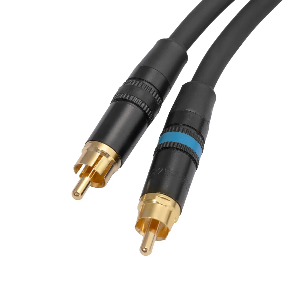 HeadMade Pro 2RCA - 2XLR-m Black 1m