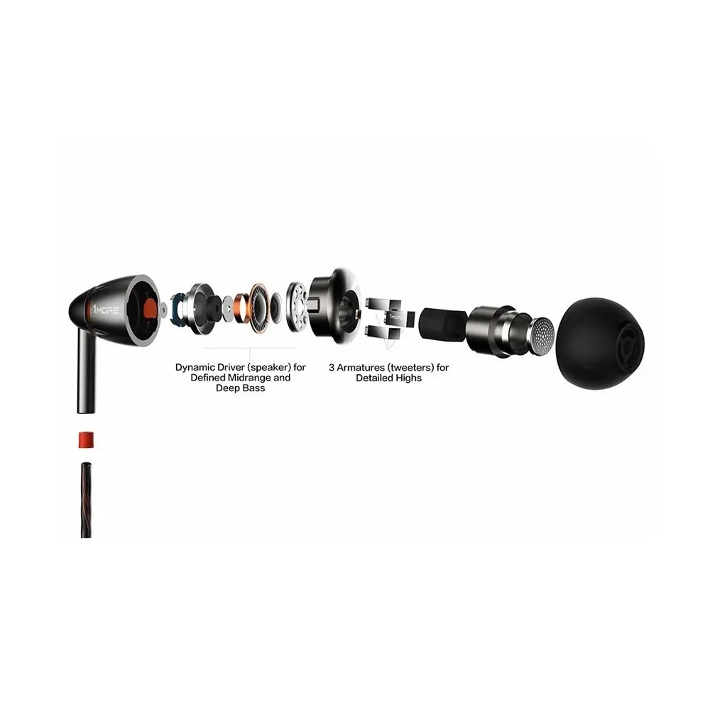 1MORE Quad Driver In-Ear E1010 Grey