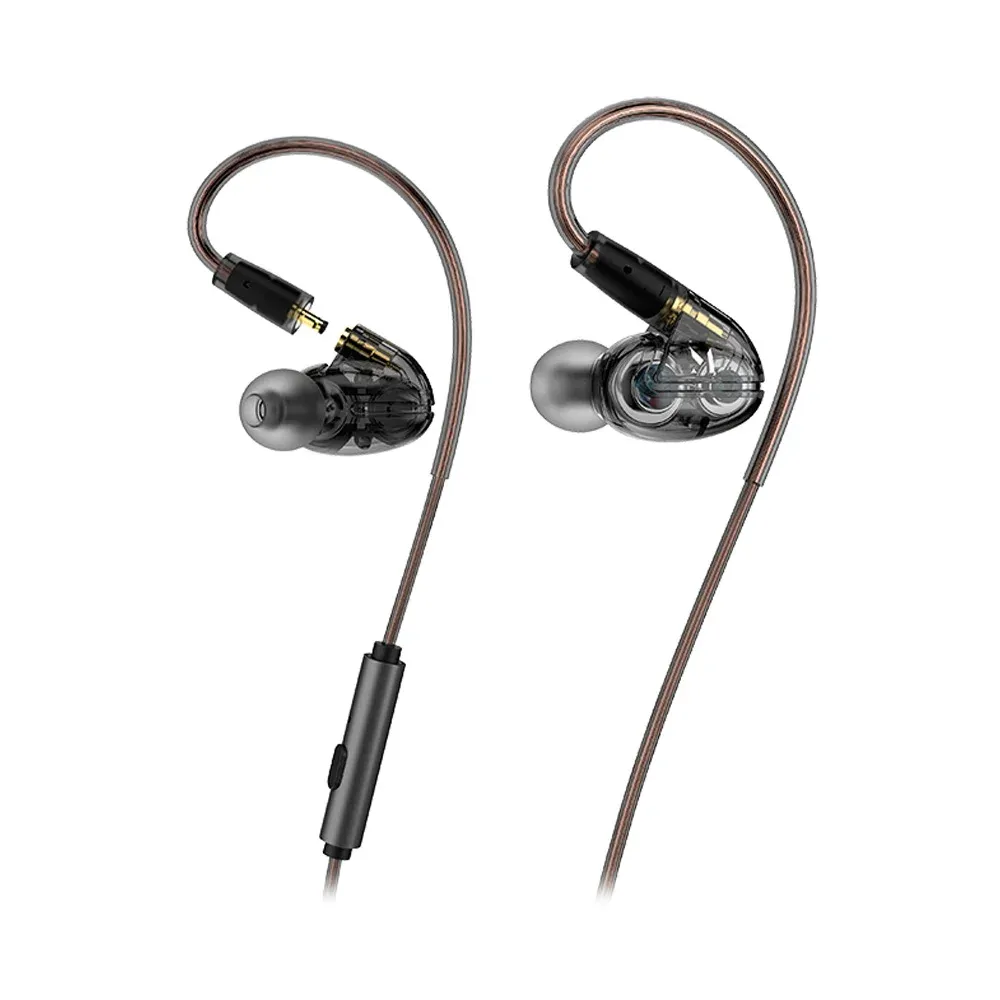 Music Public Kingdom IEM200M With Mic Transparent Black