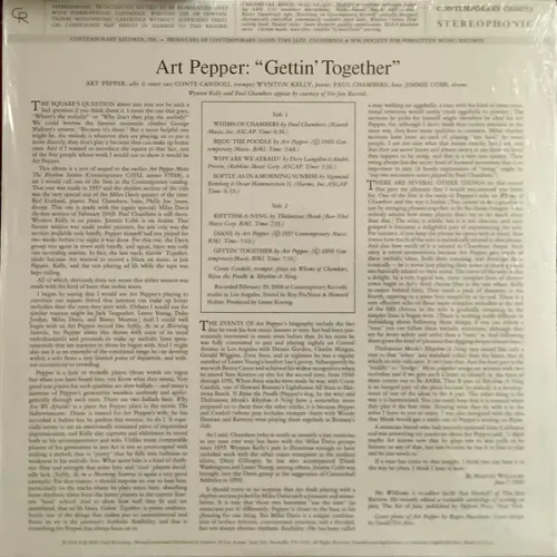 Art Pepper – Gettin' Together! - Analogue, Acoustic Sounds LP