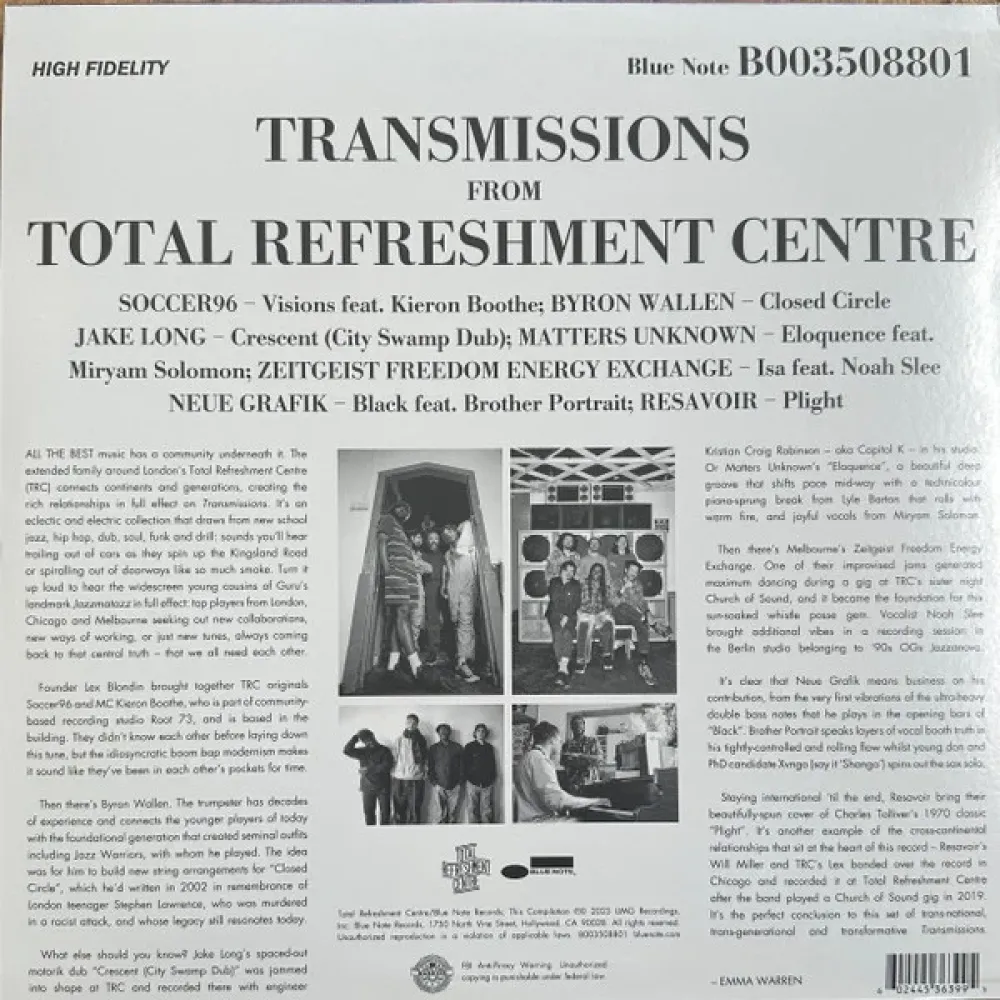 Various – Transmissions From Total Refreshment Centre BLUE NOTE 2023 LP