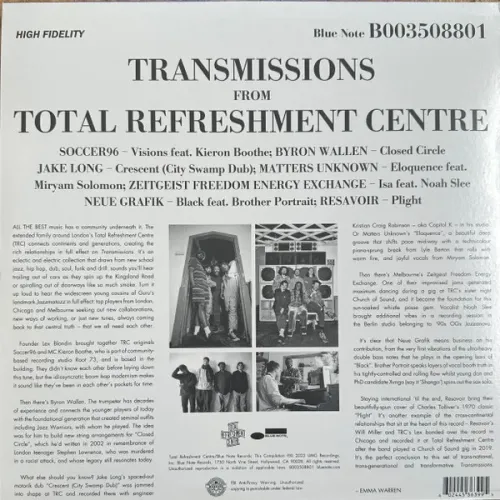 Various – Transmissions From Total Refreshment Centre BLUE NOTE 2023 LP