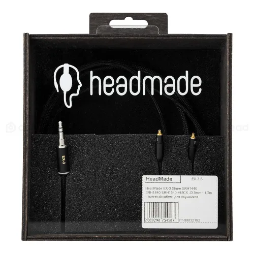 HeadMade EX-3 Shure SRH1440 SRH1840 SRH1540 MMCX - 3.5mm 1.2m