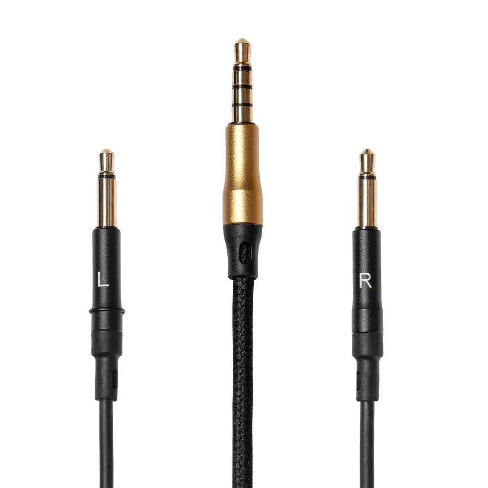 Meze Mono Standard 3.5mm with Mic Black Gold 1.2m
