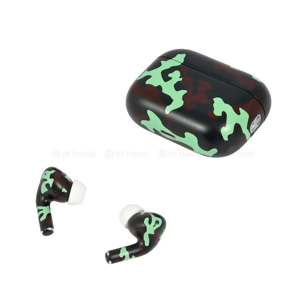 Apple AirPods Pro 2nd gen with MagSafe USB-C (2023) Total Green Camo Matte