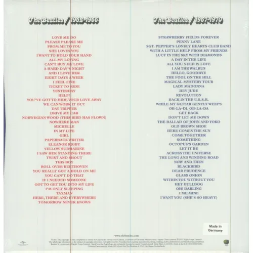 The Beatles – 1962-1966, 1967-1970 (Half Speed) 3LP