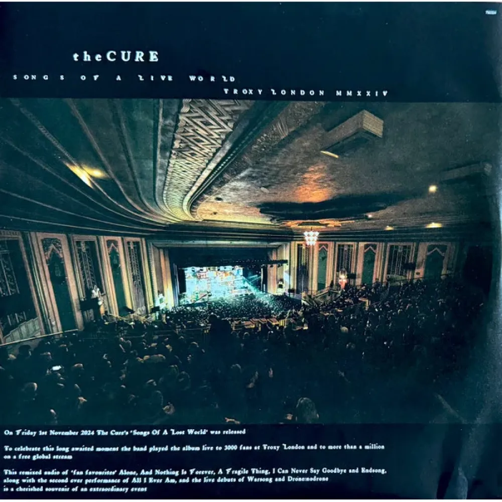 The Cure - Songs Of A Live World: Troxy London MMXXIV - LP