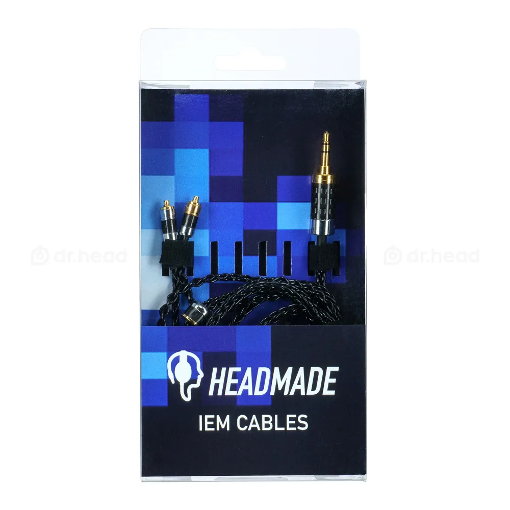 HeadMade IEM MMCX - 3.5mm Black 1.2m