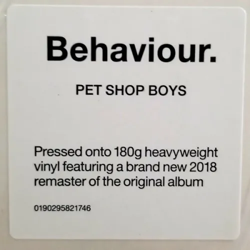 Pet Shop Boys - Behaviour.