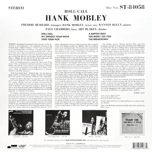 Hank Mobley – Roll Call - LP