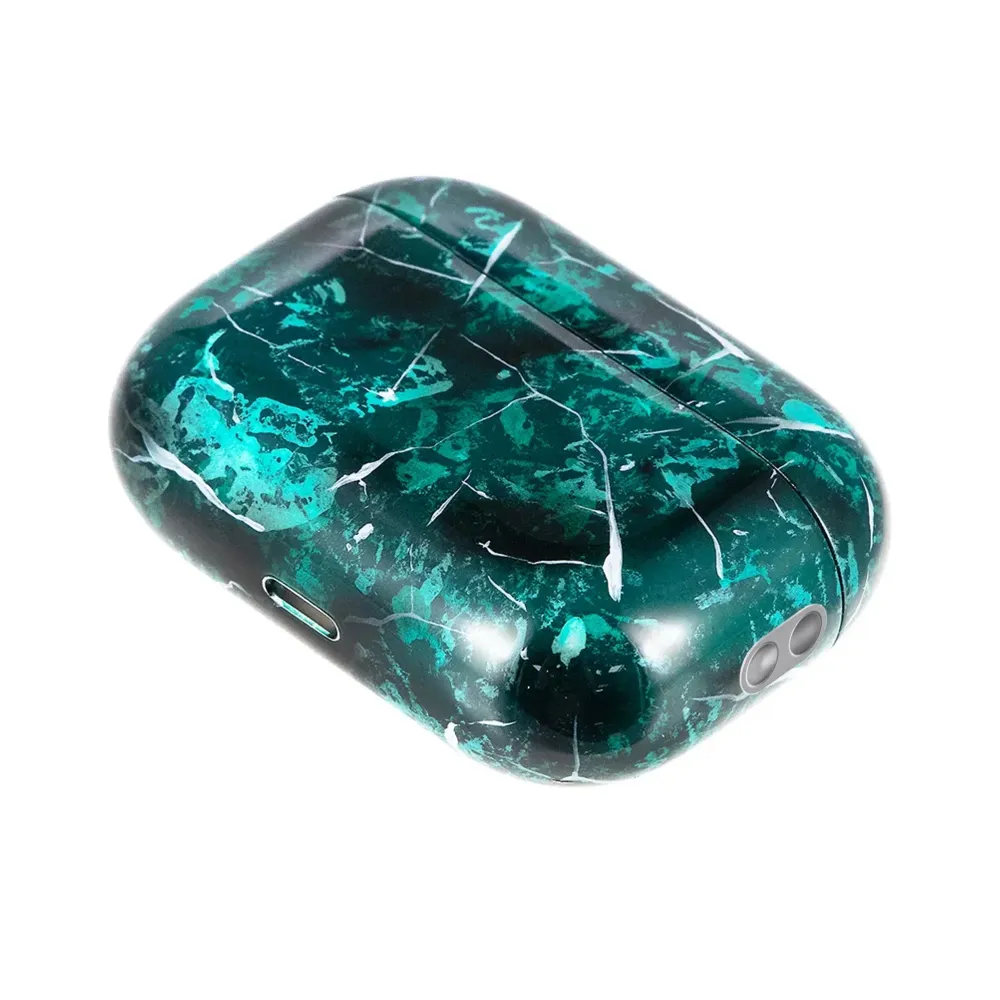 Apple AirPods Pro 2nd gen with MagSafe USB-C (2023) Green Marble Total Gloss