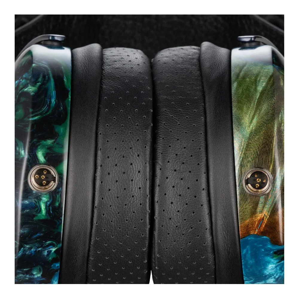 ZMF Atrium LTD Green Ish Leather 4-pin xlr ofc cable + 6.35mm