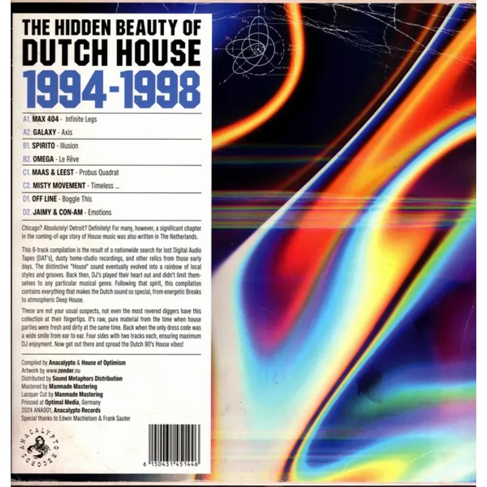 Various – The Hidden Beauty Of Dutch House 94-98 - 2LP