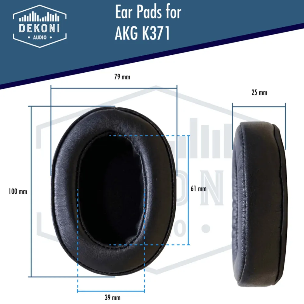 Dekoni Audio Elite Sheepskin Ear Pads AKG K371 Black