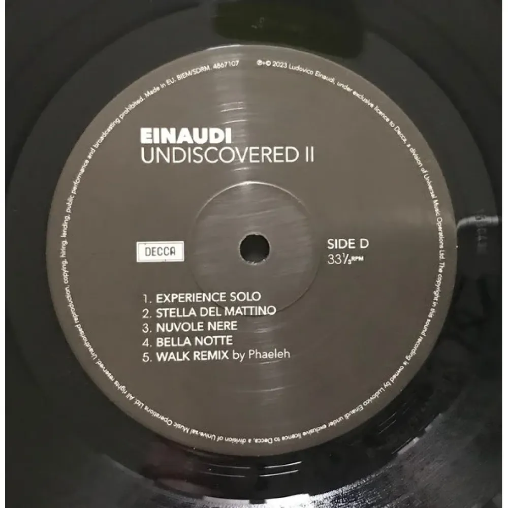 Ludovico Einaudi – Undiscovered Vol.2 LP