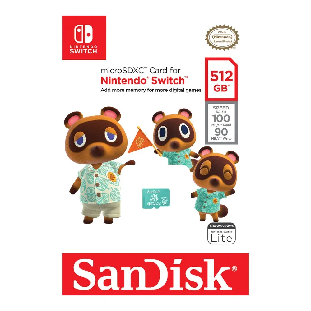 SanDisk Nintendo Switch microSDXC 512Gb Green