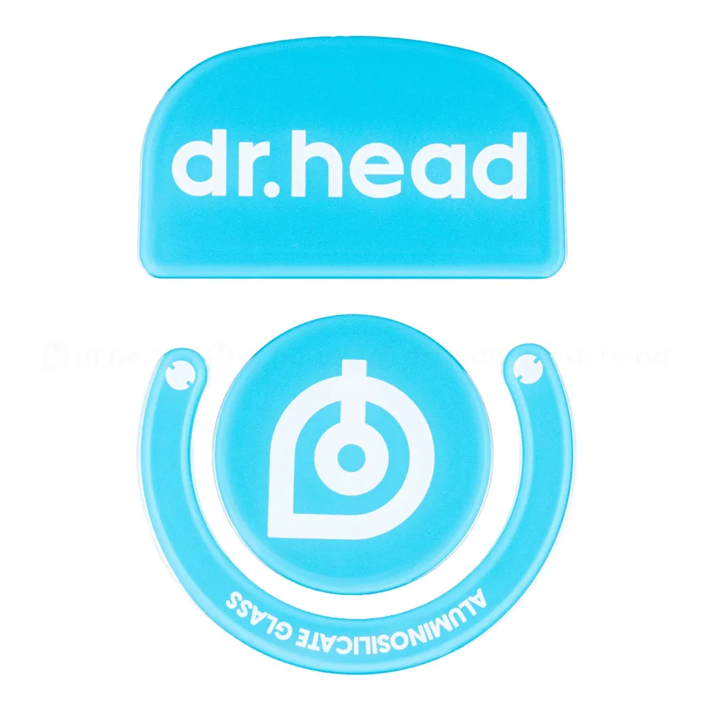 Pulsar Superglide Glass Skates for Logitech G Pro X Superlight Dr.Head Blue