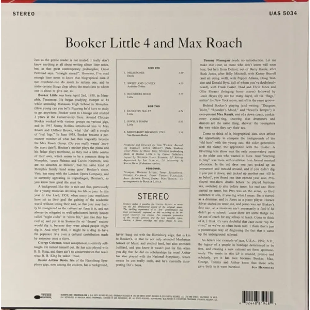 Booker Little 4 & Max Roach – Booker Little 4 & Max Roach (Tone Poet) LP