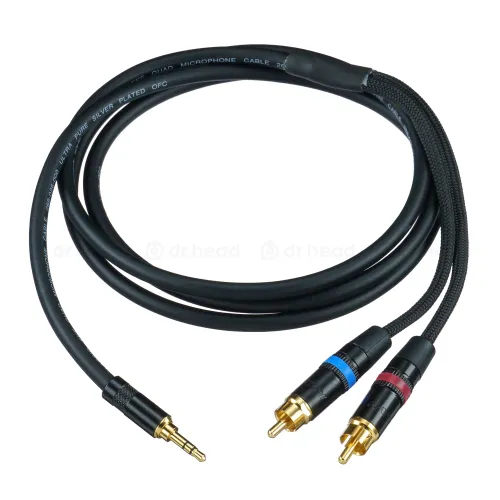 HeadMade Pro 2RCA - 3.5mm Black 1.5m